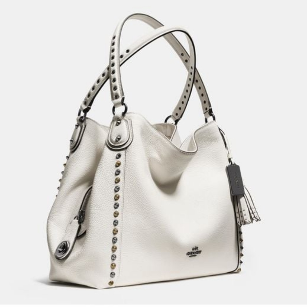 Coach Edie 31 Bandana Rivet Shoulder Bag